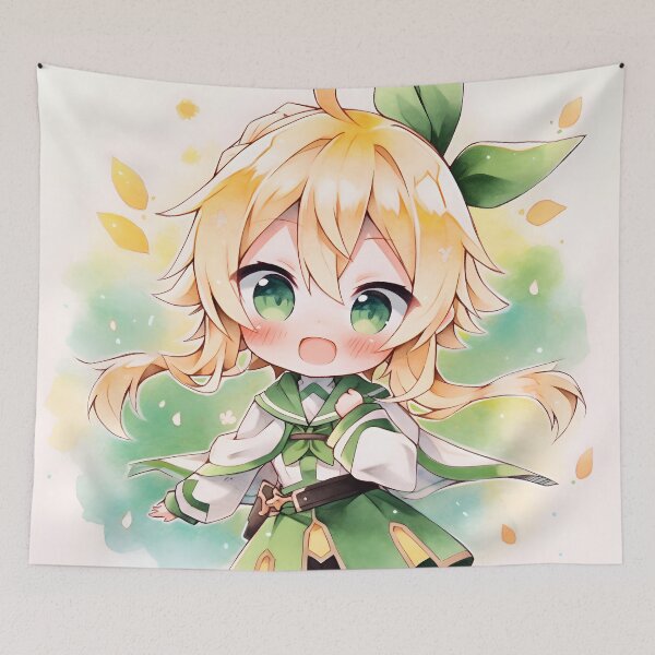 Item preview, Leafa SAO Cute Anime Girl – Chibi Style designed and sold by DGitaldreamgirl.
