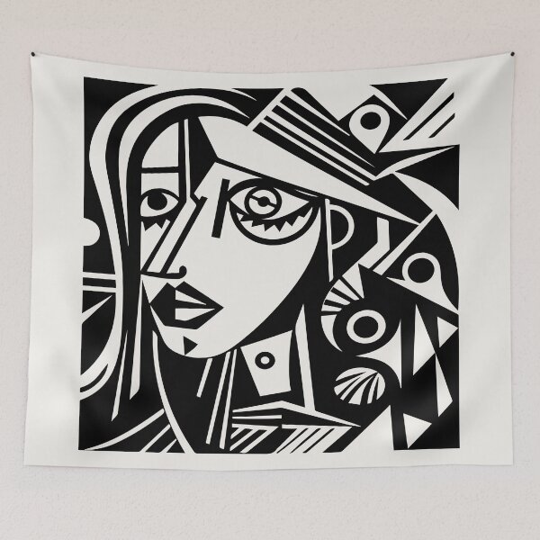 Item preview, Cubist Witch designed and sold by Texterns.