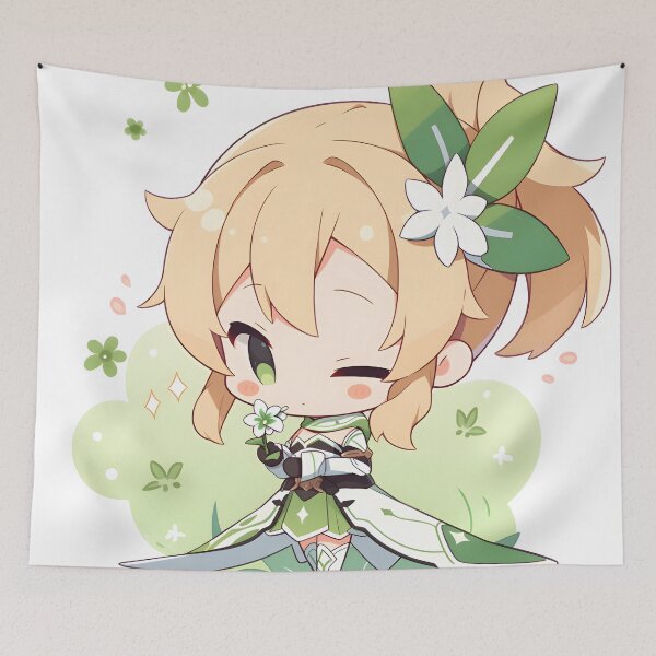 Item preview, Leafa SAO Cute Anime Girl – Chibi Style designed and sold by DGitaldreamgirl.