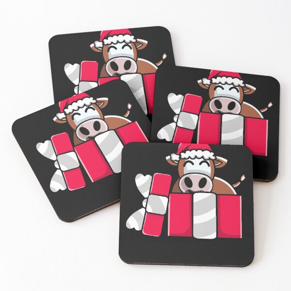 Item preview, Cute Hereford Cow in Christmas Gift designed and sold by eternallygifted.
