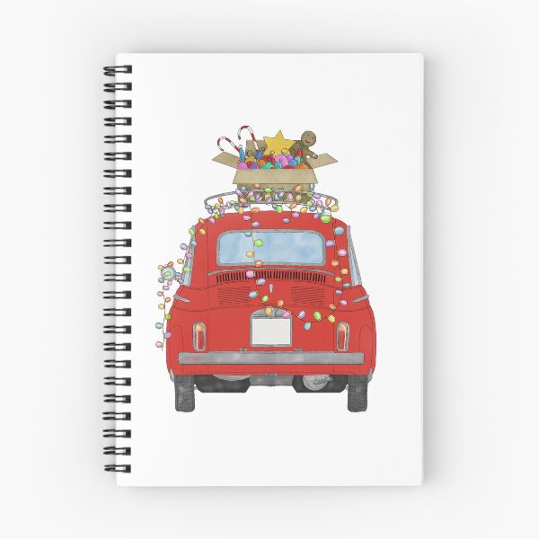 Item preview, Fiat 500 with Christmas Ornaments designed and sold by portosabbia.