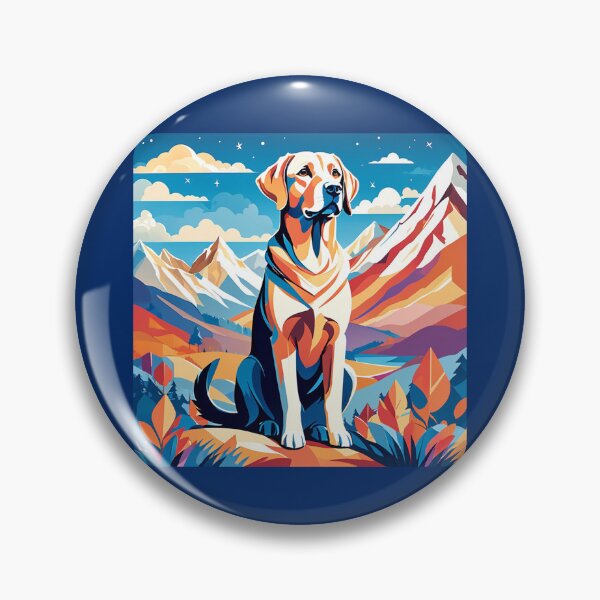 Artikelvorschau, Labrador Hund Berge digitaler Kunstdruck entworfen und verkauft von EclipsedPhoenix.