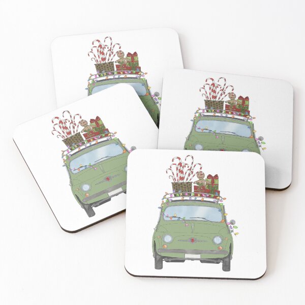 Item preview, Fiat 500 with Christmas Gifts designed and sold by portosabbia.