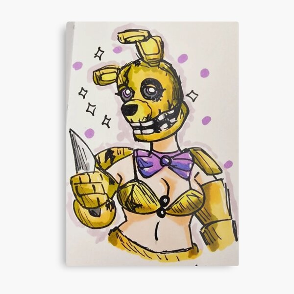 FNAF Spring Trap Metal Print for Sale by Sciggles