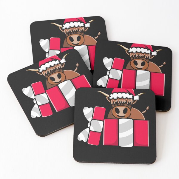 Item preview, Cute Highland Cow in Christmas Gift designed and sold by eternallygifted.