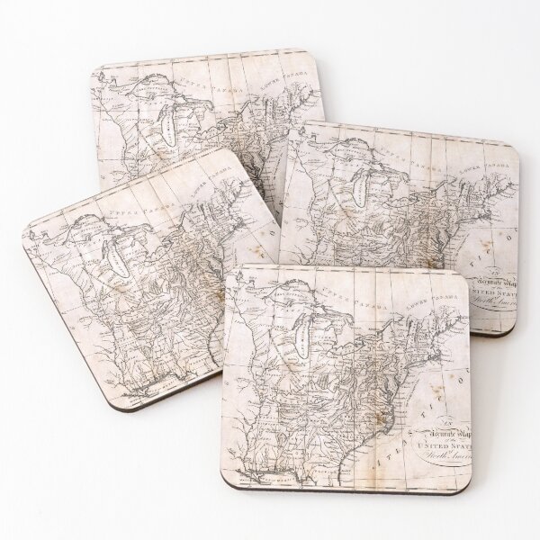 Item preview, historic map of the United States of America, USA, Eastern States, around 1800 designed and sold by OzCamera.