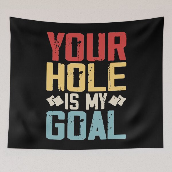 Item preview, Your Hole Is My Goal Retro Design - Baggo Bean Bag Toss Funny Cornhole Player Vintage designed and sold by naworas.