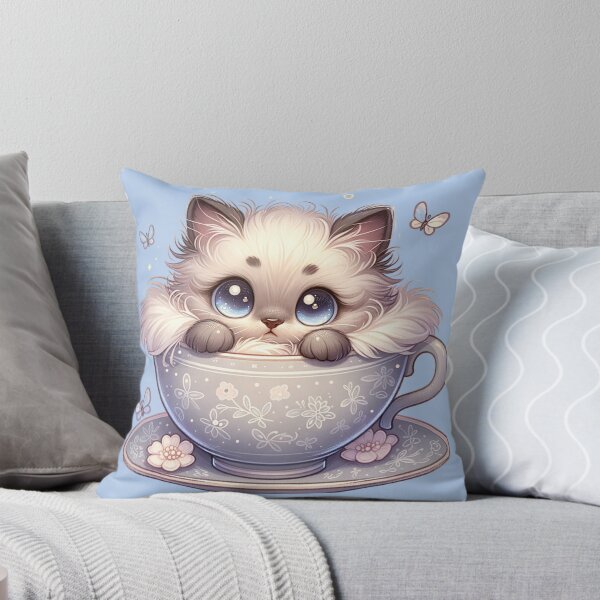 Item preview, ☆★ Kitten in a Cup (Siamese) ★☆ WhimWhamWorld ✿#StayWhimsical designed and sold by whimwhamworld.