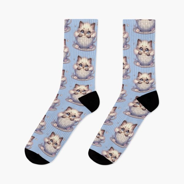 Item preview, ☆★ Kitten in a Cup (Siamese) ★☆ WhimWhamWorld ✿#StayWhimsical designed and sold by whimwhamworld.
