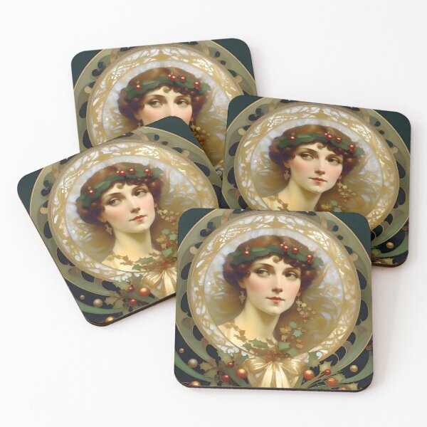 Item preview, Christmas - AI - Art Nouveau - B designed and sold by Oldetimemercan.