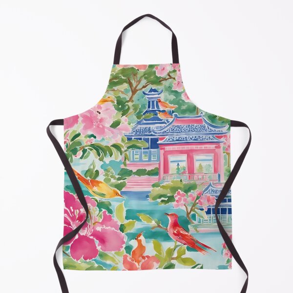 Artikelvorschau, Chinoiserie-Garten im Grandmillennial-Stil entworfen und verkauft von SophieClimaArt.