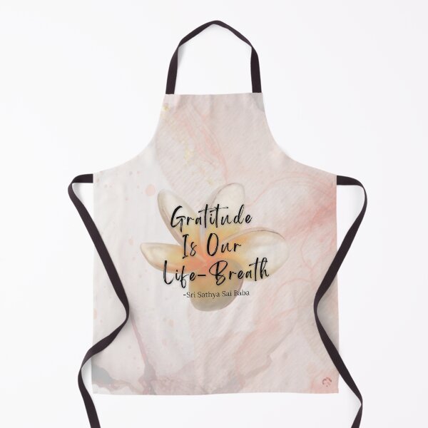 Item preview, Motivational Quote by Sathya Sai Baba / Gratitude Is Our Life-Breath designed and sold by cosmoasisart.