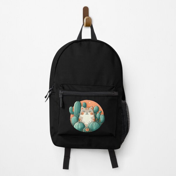 Item preview, A Sunny Day with a Smiling Cat and a Cactus Plant designed and sold by GRASTORE.