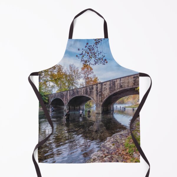 Item preview, Trout Fishing At Bennett Spring Bridge designed and sold by mljdwhite.