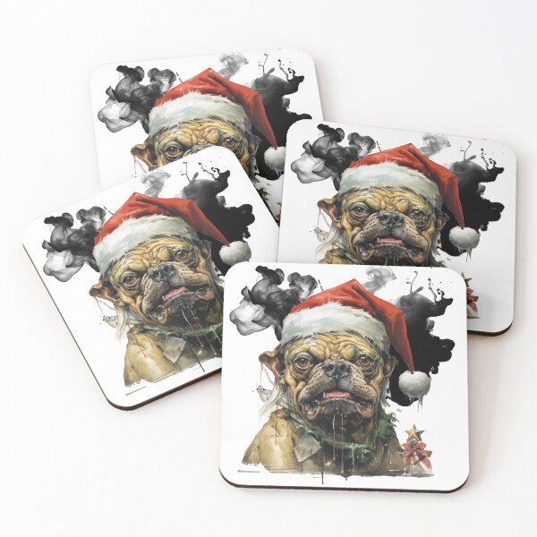 Item preview, Heavy Metal Pug Xmas Bisley designed and sold by LastHighwayTees.