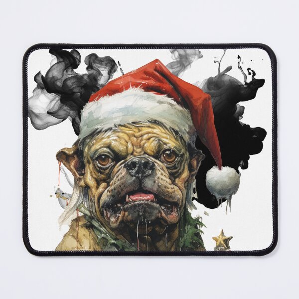 Item preview, Heavy Metal Pug Xmas Bisley designed and sold by LastHighwayTees.