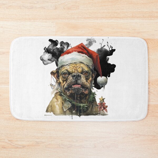 Item preview, Heavy Metal Pug Xmas Bisley designed and sold by LastHighwayTees.