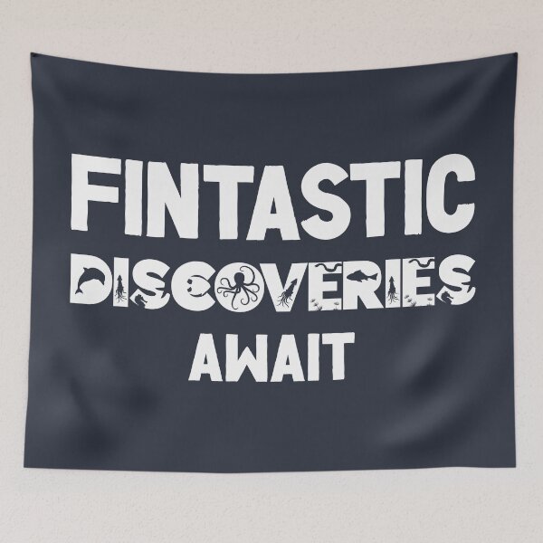 Item preview, Fintastic Discoveries Await - Marine Biology Lover (White Design) designed and sold by Spiprinto.