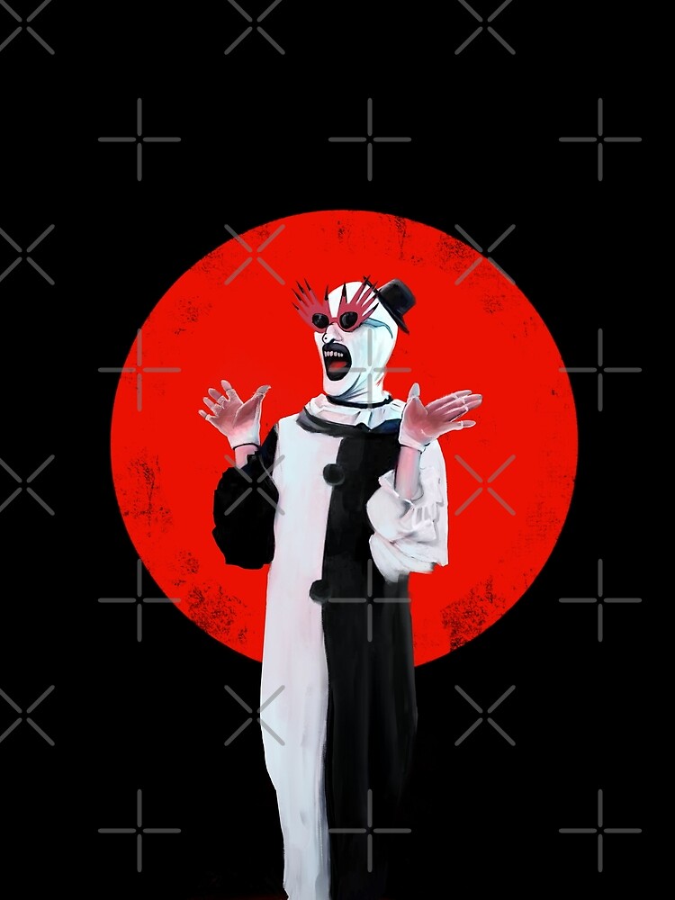 Thumbnail 5 of 5, Graphic T-Shirt, Art the Clown the creepy happy for u designed and sold by trentnin.