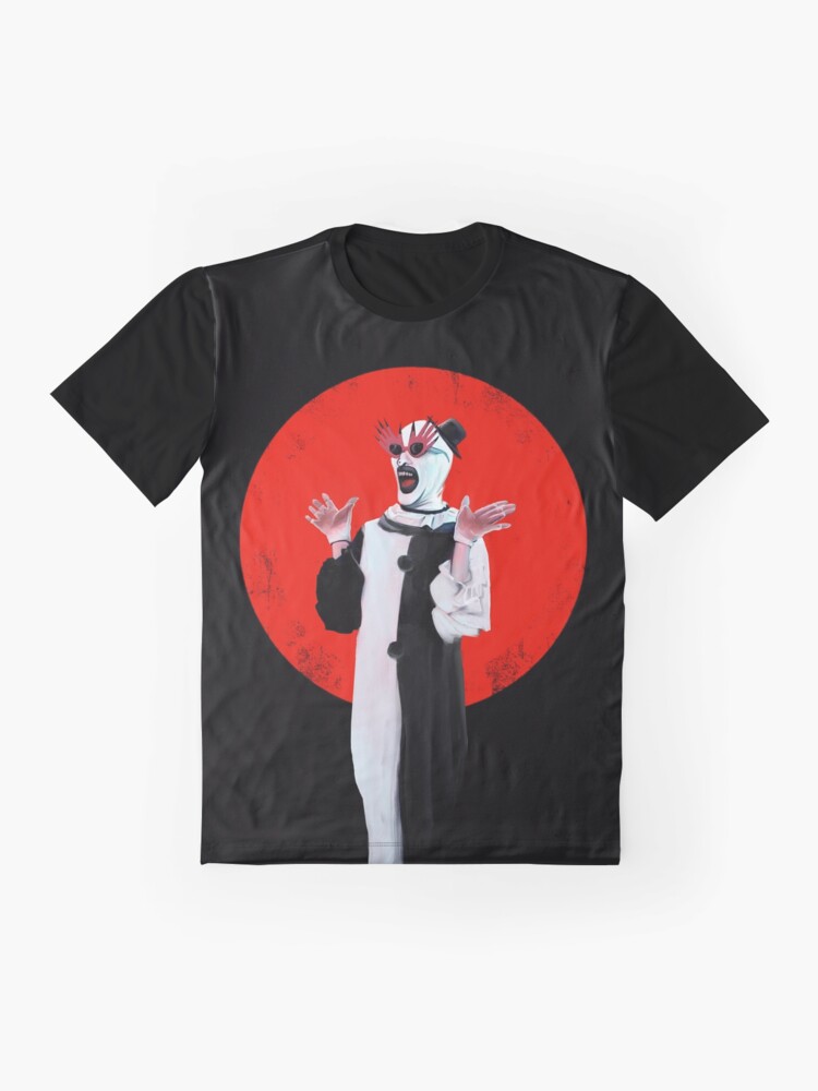 Thumbnail 4 of 5, Graphic T-Shirt, Art the Clown the creepy happy for u designed and sold by trentnin.