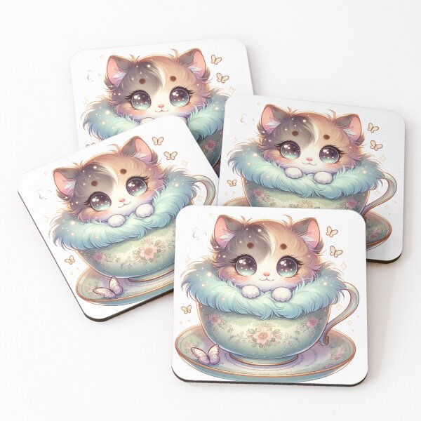 Item preview, ☆★ Kitten in a Cup (Calico) ★☆ WhimWhamWorld ✿#StayWhimsical designed and sold by whimwhamworld.