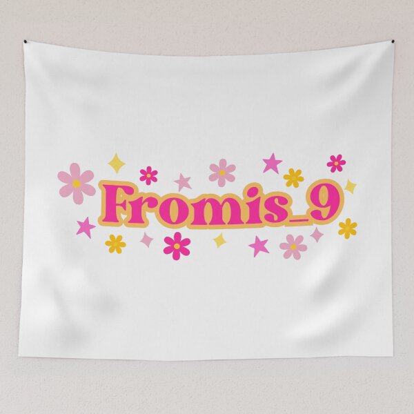 Item preview, Fromis_9 Kpop girl group groovy logo designed and sold by wujulike.