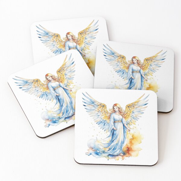 Item preview, Christmas Angel D - Watercolors & Pen designed and sold by Oldetimemercan.