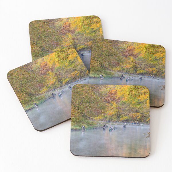 Item preview, Fly Fishing Foggy Autumn Morning designed and sold by mljdwhite.