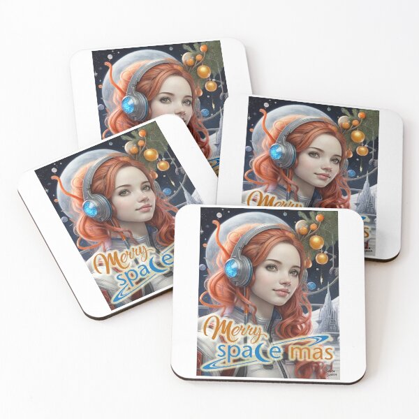 Item preview, Merry Space-Mas; Outer time; Christmas;  designed and sold by StickerApe.