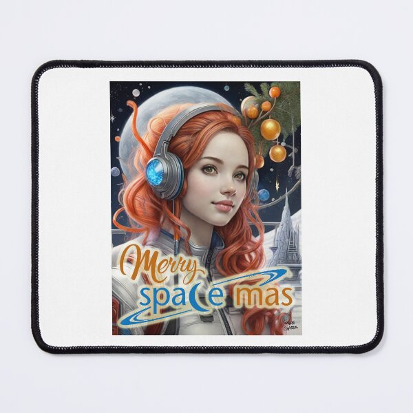 Item preview, Merry Space-Mas; Outer time; Christmas; designed and sold by StickerApe.