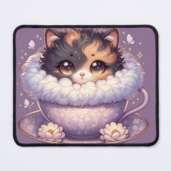 Item preview, ☆★ Kitten in a Cup (Tortoiseshell) ★☆ WhimWhamWorld ✿#StayWhimsical designed and sold by whimwhamworld.