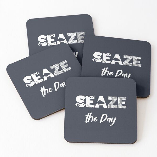Item preview, Seaze the Day - Sea and Ocean Lover Pun (White Design) designed and sold by Spiprinto.