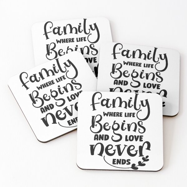 Item preview, Family where life begins and love never ends designed and sold by DerBarman.