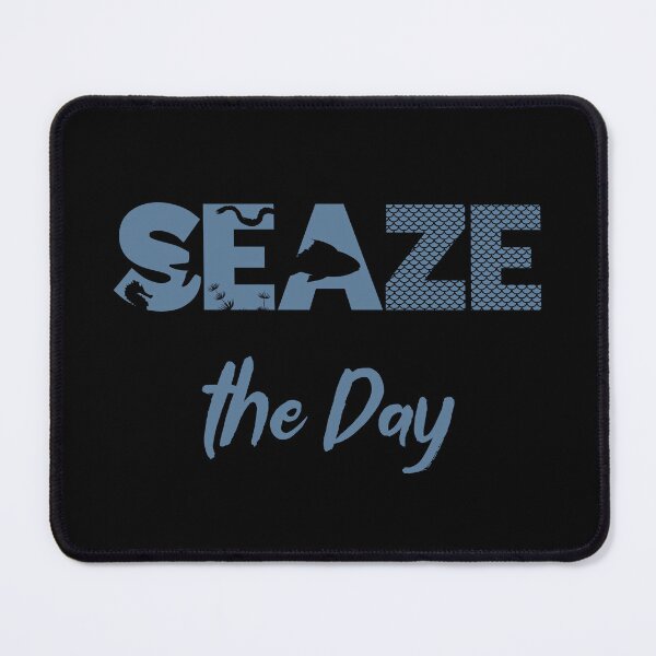 Item preview, Seaze the Day - Sea and Ocean Lover Pun (Blue Design) designed and sold by Spiprinto.