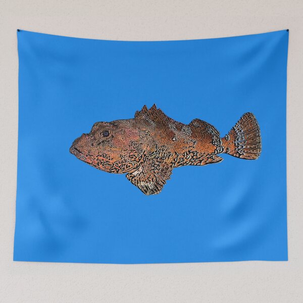 Item preview, Red Scorpionfish Rock Cod Black Alternate Design  designed and sold by designsasstultd.