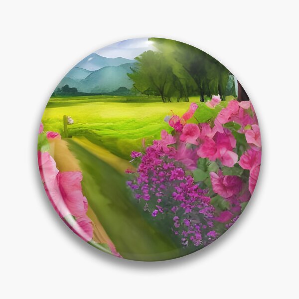Item preview, Hollyhocks On The Farm designed and sold by Paw's Arts.