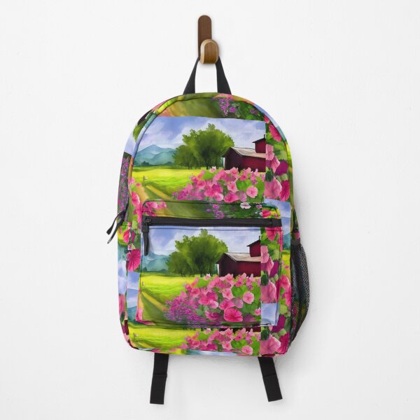 Item preview, Hollyhocks On The Farm designed and sold by Paw's Arts.