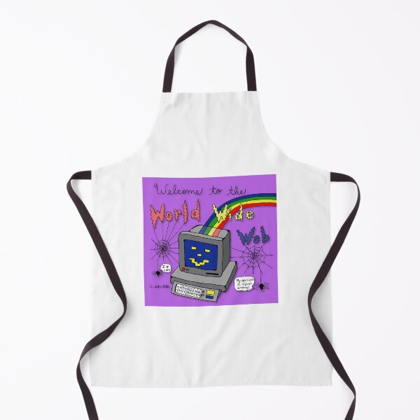 Item preview, Welcome to the Worldwide Web Vintage Computer Retro Inspired Illustration Rainbow Art designed and sold by Intergalactic Unicorn: Art by Anna Schmidt.