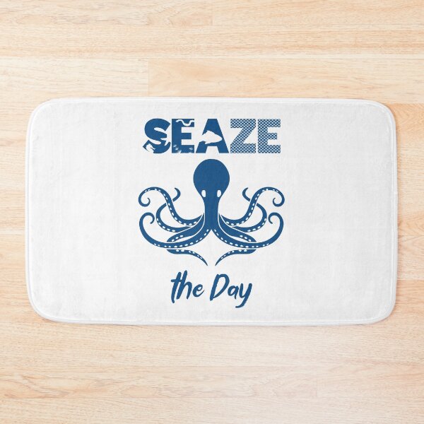 Item preview, Seaze the Day - Octopus, Sea, and Ocean Lover Pun (Blue Design) designed and sold by Spiprinto.