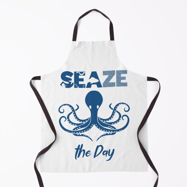 Item preview, Seaze the Day - Octopus, Sea, and Ocean Lover Pun (Blue Design) designed and sold by Spiprinto.