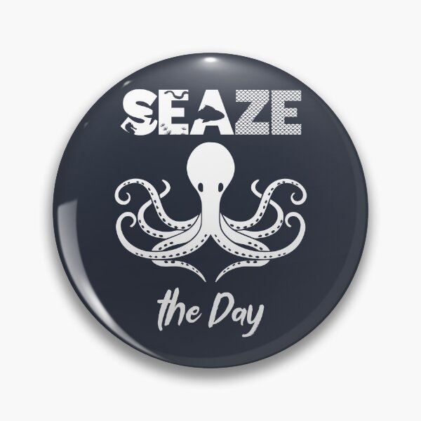 Item preview, Seaze the Day - Octopus, Sea, and Ocean Lover Pun (White Design) designed and sold by Spiprinto.