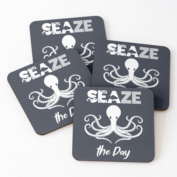 Item preview, Seaze the Day - Octopus, Sea, and Ocean Lover Pun (White Design) designed and sold by Spiprinto.