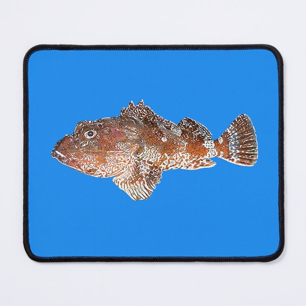 Item preview, Red Scorpionfish Rock Cod White Alternate Design designed and sold by designsasstultd.