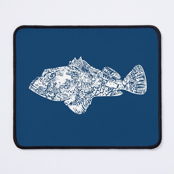 Item preview, Red Scorpionfish Rock Cod White Design designed and sold by designsasstultd.