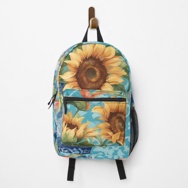 Item preview, Sunflowers in chinoiserie jar designed and sold by SophieClimaArt.