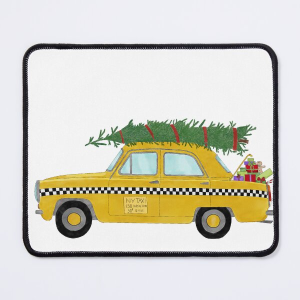 Item preview, New York Yellow Taxi Cab with Christmas Gifts designed and sold by portosabbia.