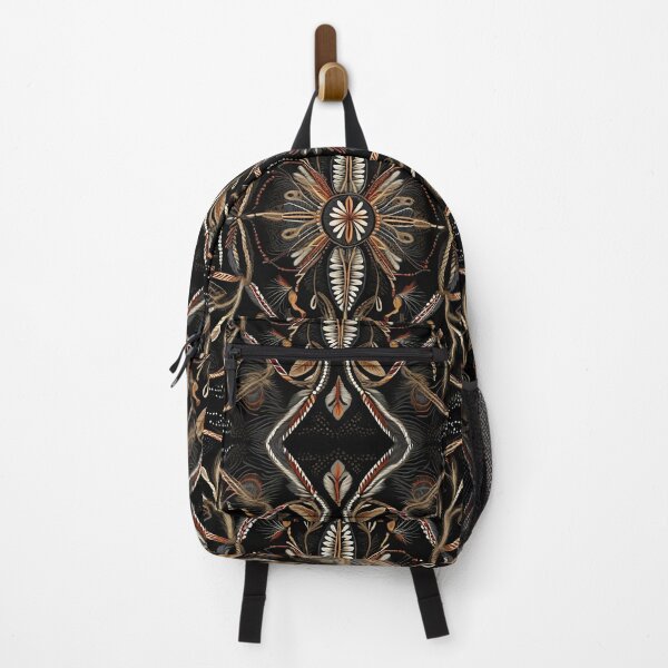 Item preview, Orange flower and leaves pattern country style nature wear designed and sold by Carlos Gudino.