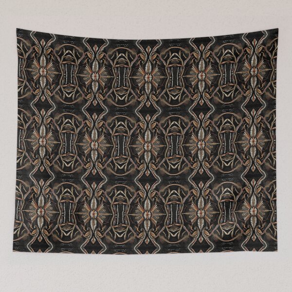 Item preview, Orange flower and leaves pattern country style nature wear designed and sold by Carlos Gudino.
