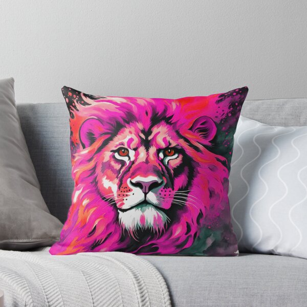 Item preview, Pink Fiery Lion  designed and sold by Gabriela McDaniel.