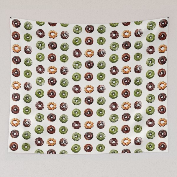 Item preview, Chocolate and Matcha Donuts designed and sold by patternjp.